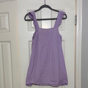 Boohoo Lavender Ruffle Strap Dress